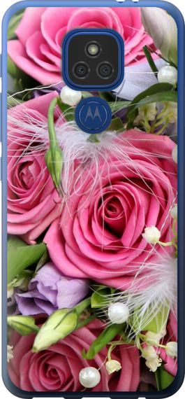 Чехол на Motorola E7 Plus Нежность "2916u-2107-17620"