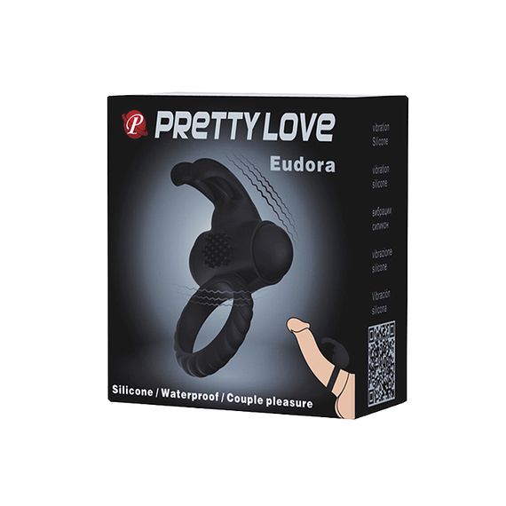 Ерекційне кільце - Pretty Love Eudora Penis Ring Black | Зображення 1