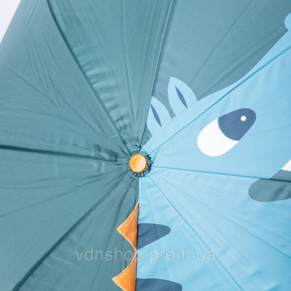 Класична дитяча парасолька-тростина механічна з поліестеру міцна надійна 8 спиць діаметр 89 см Зелений HP-23-12GR | Зображення 9