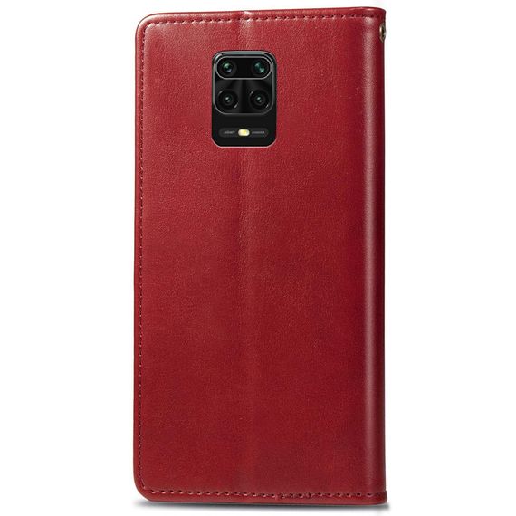 Шкіряний чохол-книжка GETMAN Gallant (PU) для Xiaomi Redmi Note 9s / Note 9 Pro / Note 9 Pro Max Червоний | Зображення 3