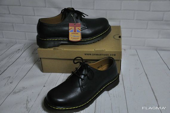 Ботинки полуботинки туфли Dr. Martens 1461 (Black) Размер 45 Доктор Мартинс Ботинки | Зображення 4