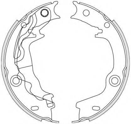 Колодка гальм. барабан. KIA RIO, HYUNDAI ACCENT III (MC) задн. (вир-во Remsa) REMSA 467600 на KIA RIO II (JB)
