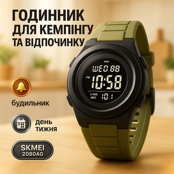 Годинник для кемпінгу та відпочинку SKMEI, Надійний чоловічий наручний годинник для подорожі CG-17