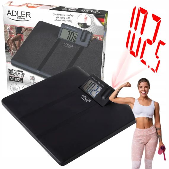 Ваги підлогові електронні Adler AD 8182 до 180 кг з проекцією та високою точністю | Зображення 4