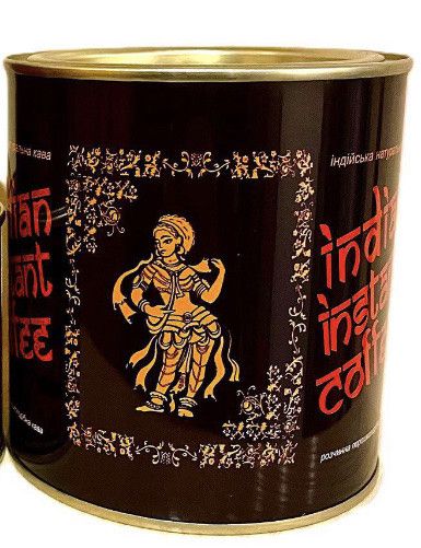 Кофе индийский растворимый Indian Instant Coffee, 180г в жестяной банке, гранулированный сублимированный