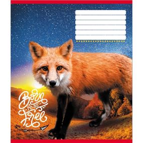 Зошит учнівський "Тварини" 018-530247K-2 в клітинку, 18 аркушів