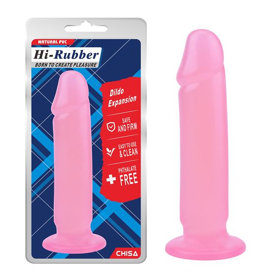 Фалоімітатор Chisa Hi-Rubber Dildo Expansion Pink, Рожевий