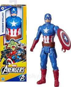 Ігрова фігурка Капітан Америка 30 см Оригінал Marvel Titan Hero Captain America 12” Action Figure