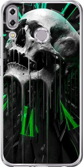 Чехол на Asus Zenfone 5 ZE620KL Череп-часы "4100u-1554-17620"