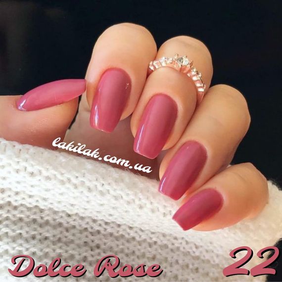 Гель-лак BABY MOON Dolce Rose №22 красно-розовый, 6 мл