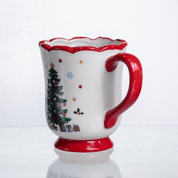 Новорічна порцелянова чашка для чаю та кави 450 (мл) New Year CR-1-3 | Зображення 2