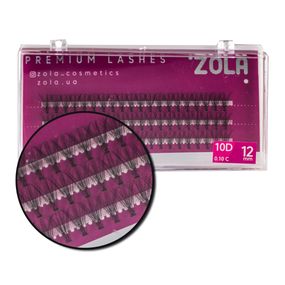 Ресницы-пучки ZOLA 10D 12 mm