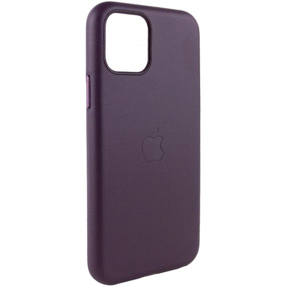 Шкіряний чохол Leather Case (AA Plus) для Apple iPhone 11 (6.1") Штучна шкіра, Dark Cherry | Зображення 1