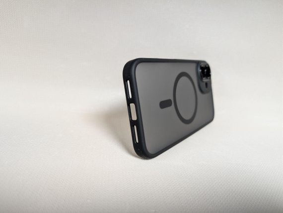 Чехол для iPhone 16 Plus / Айфон 16 Плюс, Rock Guard, гибридный, крепкий, с MagSafe, черный | Зображення 2