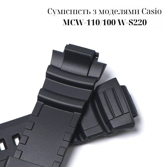 Ремешок для Casio AE-2100 Black BK | Зображення 1