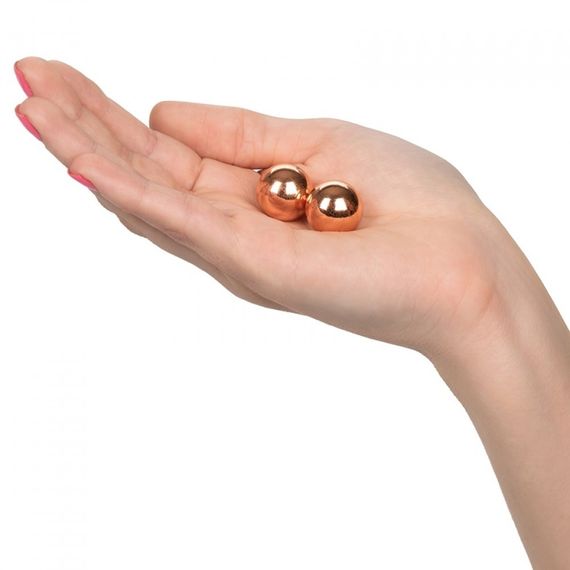 Вагінальні кульки CalExotics Climax Weighted Kegel Balls Nickel-Free - Rose Gold Sex Aura