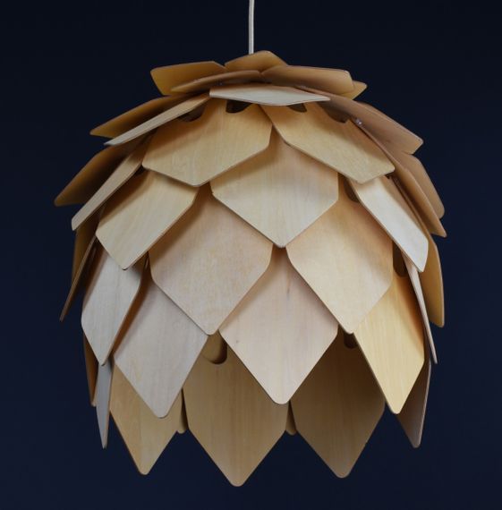 Люстра підвісна на 1 лампочку 27757 Латунь 45-180х40х40 см. | Зображення 5