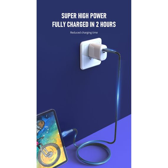 Дата кабель USB-C to USB-C 1.5m PD-B70a Proda (PD-B70a-GR) | Зображення 2