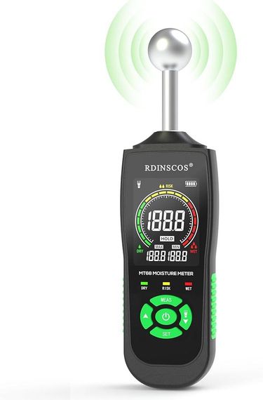 Вологомір настінний RDINSCOS Вологомір для кам'яної кладки Вологомір для стін