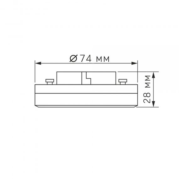 LED лампа VIDEX GX53 12W 4100K 220V | Зображення 5