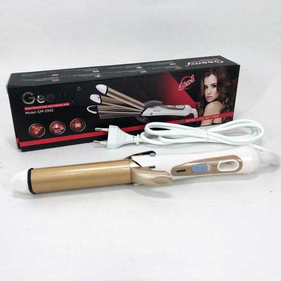 Щипці гофре для вирівнювання волосся GEMEI, Плойка праска випрямляч, Дбайливий випрямляч волосся KD-58 | Зображення 6