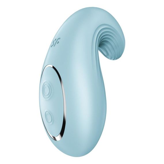 Вібратор Satisfyer Dipping Delight Light Blue, 2 мотори, гнучкий кінчик | Зображення 5