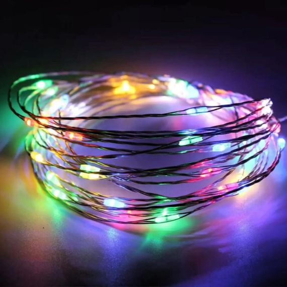 Гирлянда "Роса" 10м, на батарейках (3хАА), Royalstar, Разноцветный / Светодиодная новогодняя гирлянда | Зображення 6