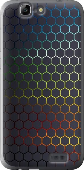 Чехол на Huawei Ascend G7 Переливающиеся соты "498u-147-17620"