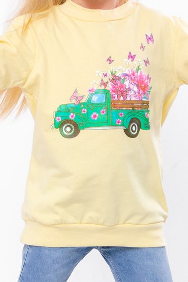 Джемпер для дівчинки Носи своє 116 Жовтий (p-4540-132899) | Зображення 1