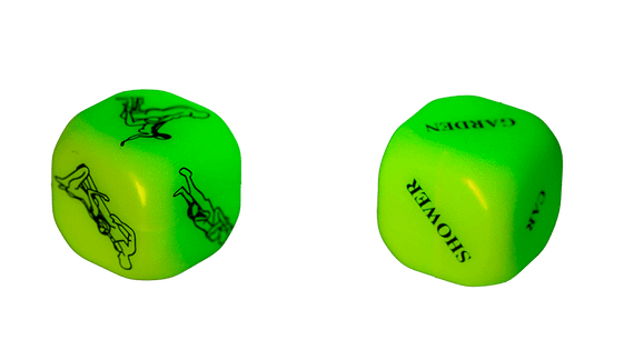 Неонові кубики Sex Dice Kamasutra, 2 шт. Sex Aura | Зображення 4