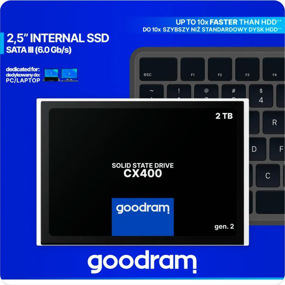 Накопитель SSD 2.5&quot; 2TB Goodram (SSDPR-CX400-02T-G2) | Зображення 4