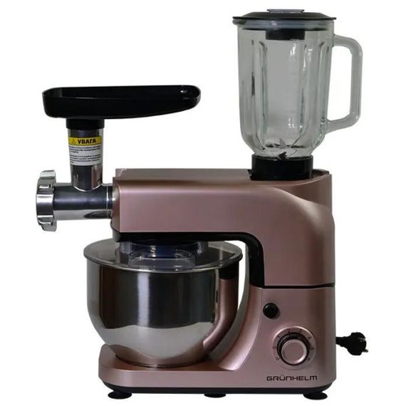 Кухонний комбайн Grunhelm GKM0021G 1800 Вт рожевий