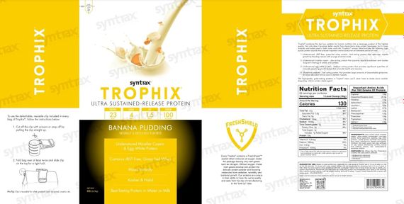 Протеин Syntrax Trophix 2.2 kg (Banana Pudding) | Зображення 1