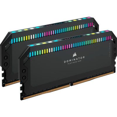 Модуль памяти для компьютера DDR5 32GB (2x16GB) 6200 MHz Dominator Platinum RGB Black Corsair | Зображення 1
