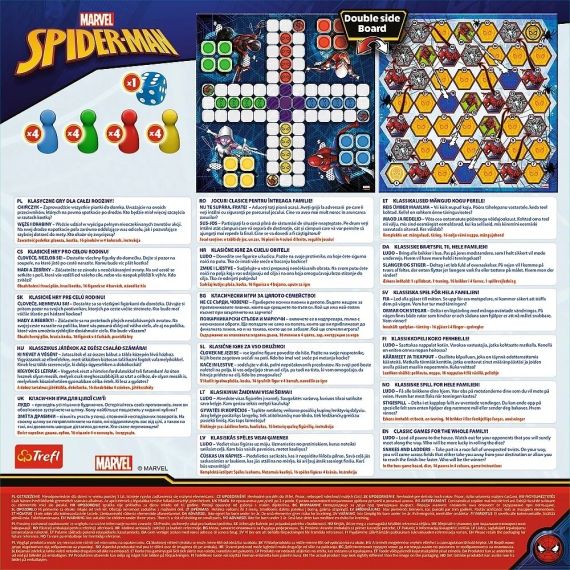 Настільна гра Ludo + Snakes & Ladders 2 in 1: Marvel. Spider-Man (Лудо + Змії і Драбини 2 в 1: Марвел. Людина-Павук) | Зображення 3