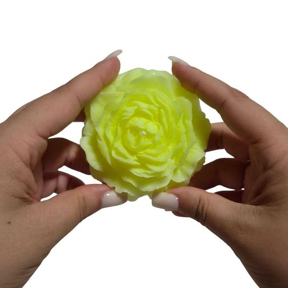 Свічка півонія люмінесцентна GlowKink низькотемпературна, салатова, L Sex Aura | Зображення 3