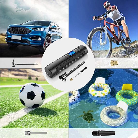 Насос автомобільний, повітряний Nwouiay — 12 В електричний цифровий компресор | Зображення 6