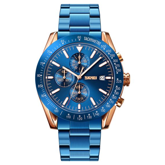 Годинник S2kmei 9253RGBU Rose Gold-Blue