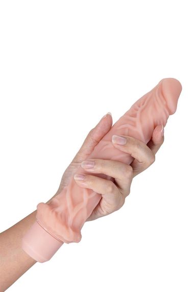 Вібратор реалістичний із випуклими венками Blush Dr. Skin Dr. Richard, бежевий Sex Aura | Зображення 3