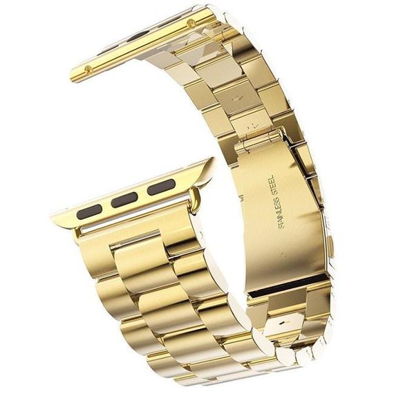 Металевий ремінець Primo Steel годинника Apple Watch 38mm / 40mm / 41mm - Gold | Зображення 1