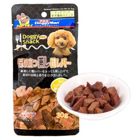Ласощі для собак DoggyMan Steamed Chicken Liver Bits 30 гр