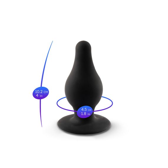 Анальна пробка SilexD (Model 2 size L) двошаровий, силікон+Silexpan, діаметр 4,5 см | Зображення 2