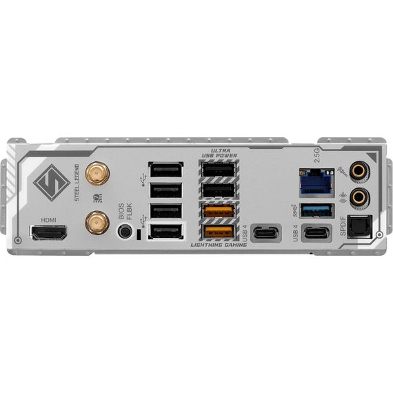 ASRock X870 STEEL LEGEND WIFI (AM5/X870, 4*DDR5, 2xPCIex16, HDMI/USB4, 4xSATA, 3xM.2, 2.5GLan, ATX) | Зображення 3