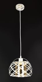 Люстра підвісна LOFT на 1 лампочку 25882 Білий 30-90х25х25 см.