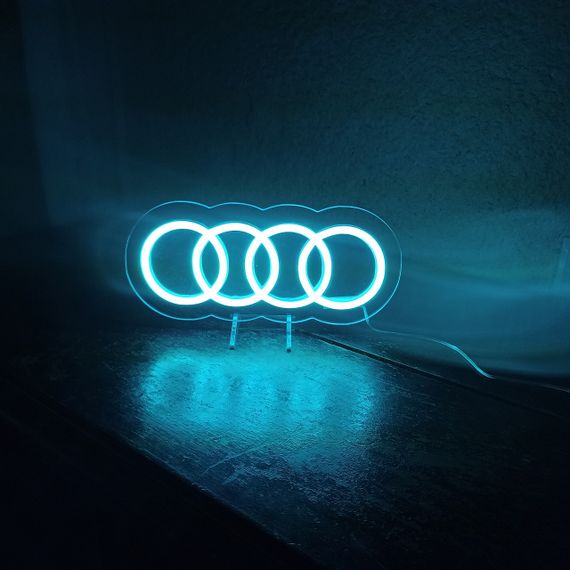 Неоновий світильник Ауді 270х120 16 кольорів телефон acr-n000124