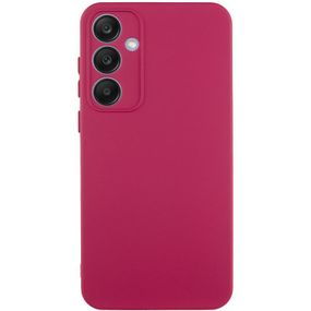 Чохол TPU GETMAN Liquid Silk Full Camera для Samsung Galaxy S24 FE Бордовий / Marsala