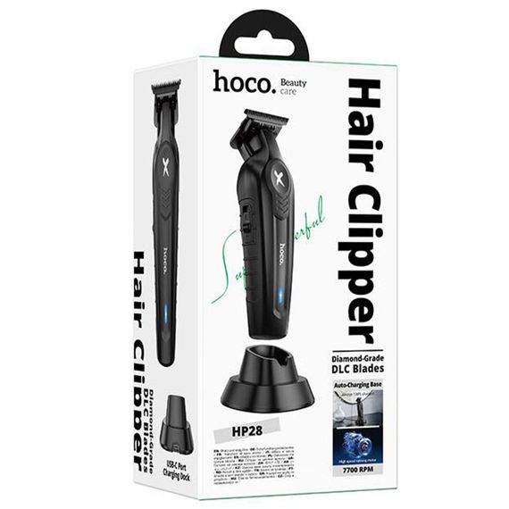 Машинка для стрижки волосся Hoco HP28 Engraving clipper Black | Зображення 2