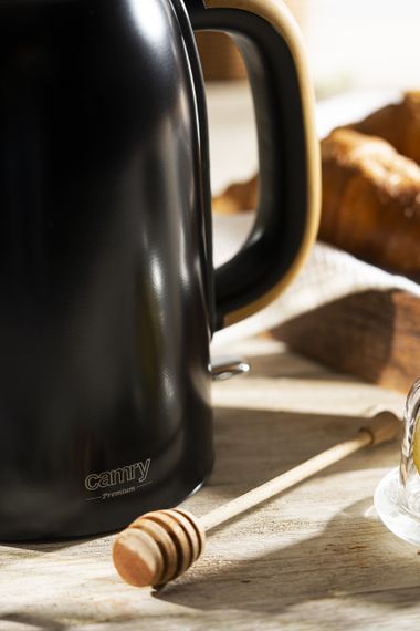 Електрочайник з нержавіючої сталі Camry CR 1342 чорний 1,7 л, 2200 Вт | Зображення 7