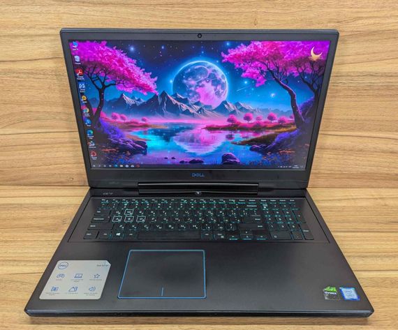 Игровой ноутбук Dell G7 7790 / 17.3" (1920x1080) IPS / Intel Core i7-9750H (6 (12) ядер по 2.6 - 4.5 GHz) / 16 GB DDR4 / 256 GB SSD + 1000 GB HDD / nVidia GeForce RTX 2060, 6 GB GDDR6, 192-bit / WebCam / Windows 10 б/у + Подарок Беспроводная мышь / USB | Зображення 1