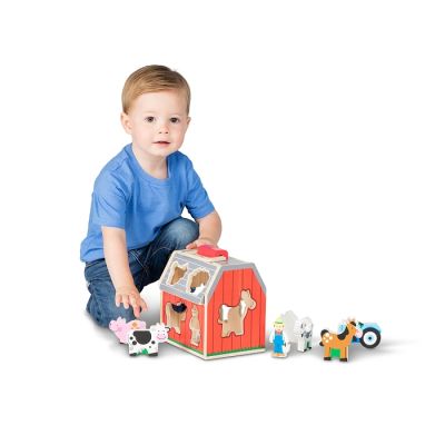 Розвиваюча іграшка Melissa&amp;Doug дерев&apos;яний сортувальний сарай (MD30149) | Зображення 1
